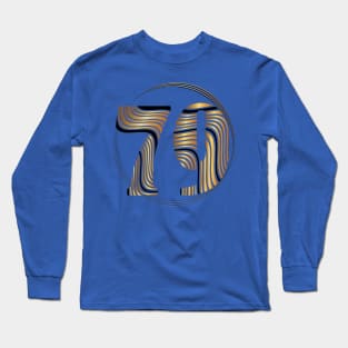 Number 79  Maglietta Golden wave effect Long Sleeve T-Shirt